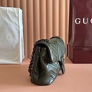 Gucci Marmont green bag size 31x17x8cm - 6
