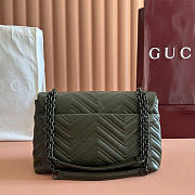 Gucci Marmont green bag size 31x17x8cm - 5