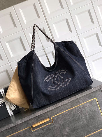 Chanel denim bag size 48x38x18cm