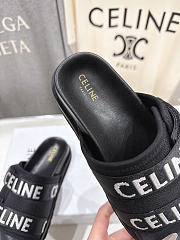 CELINE Logo-Jacquard Canvas Sandals - 2