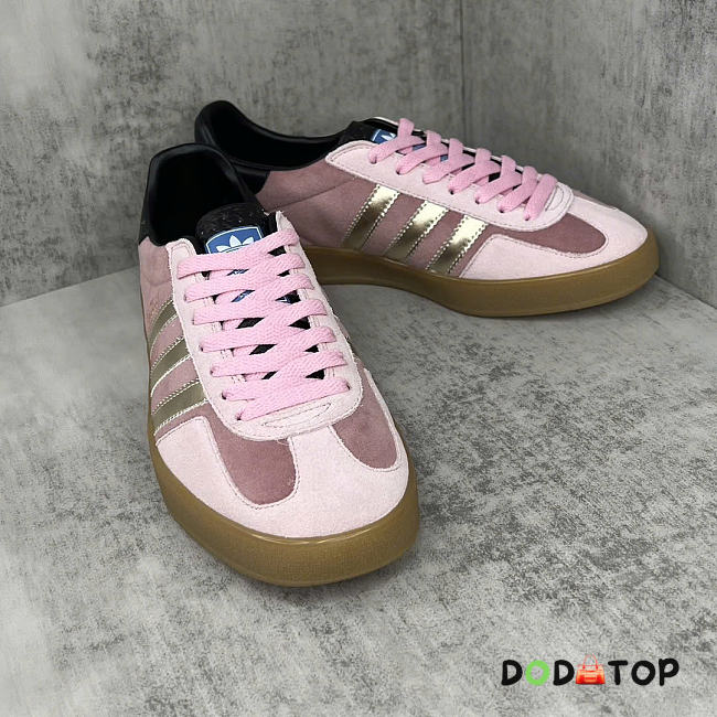 Zoom Adidas x Gucci Gazelle Pink Velvet Women's - 1