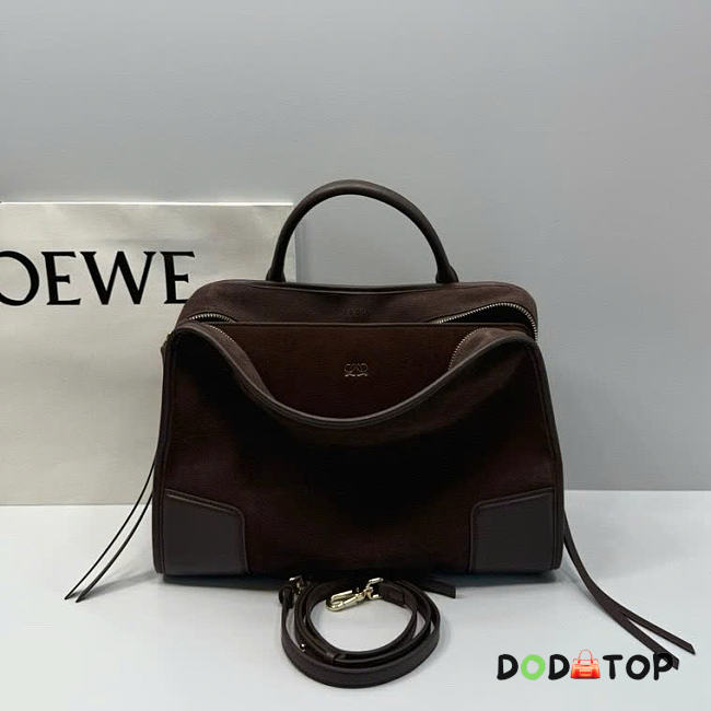 LOEWE Amazona 180 bag in suede brown size 35x25x11.5cm - 1
