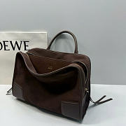 LOEWE Amazona 180 bag in suede brown size 35x25x11.5cm - 5