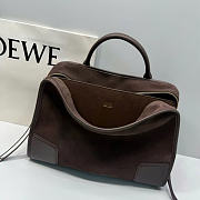 LOEWE Amazona 180 bag in suede brown size 35x25x11.5cm - 4