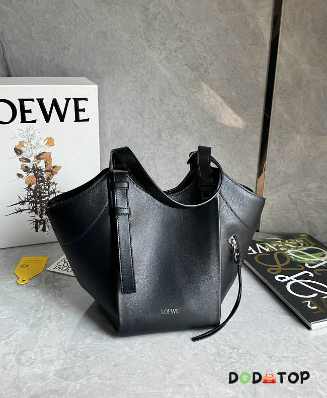 LOEWE Hammock Flip bag in classic calfskin size 15x22.5x22cm - 02 - 1
