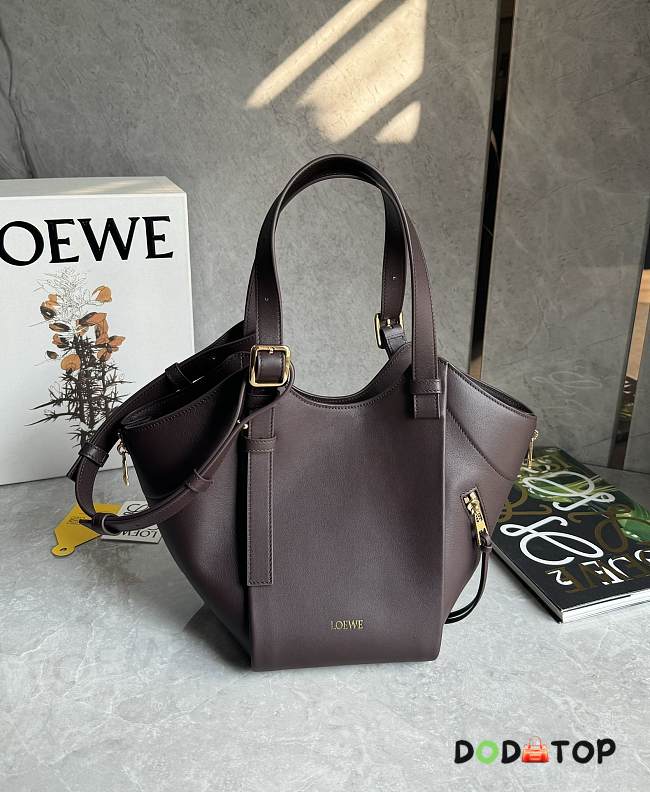 LOEWE Hammock Flip bag in classic calfskin size 15x22.5x22cm - 03 - 1