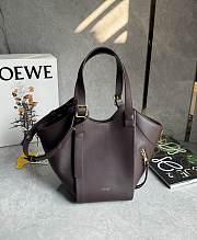 LOEWE Hammock Flip bag in classic calfskin size 15x22.5x22cm - 03 - 1
