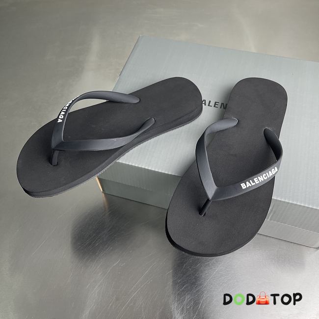 Balenciaga logo thong sandals - 01 - 1