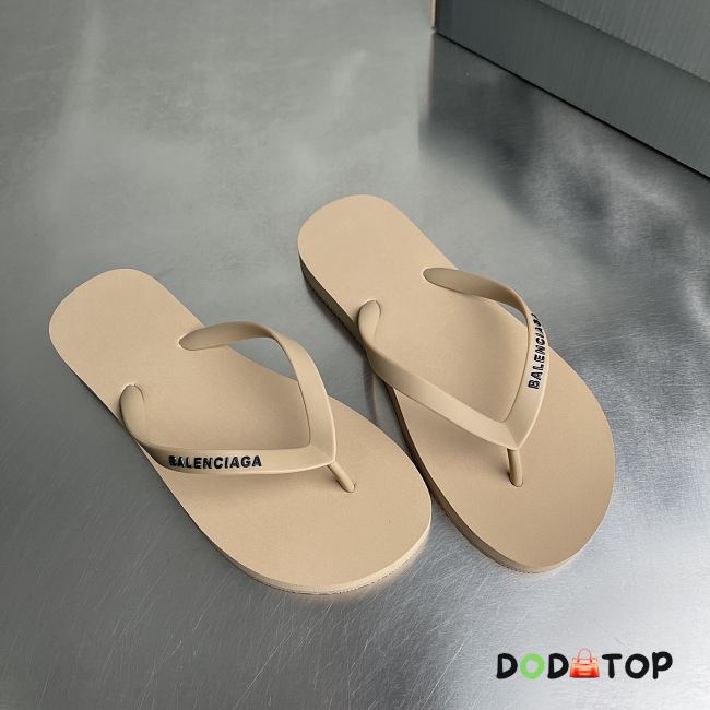 Balenciaga logo thong sandals - 02 - 1