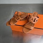 Hermes sandals women's Tan - 7cm - 3