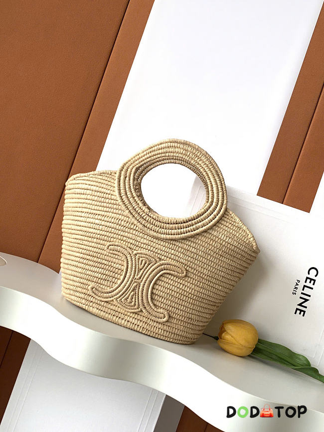 Celine Raffia woven basket bag size 21x15x10cm - 1