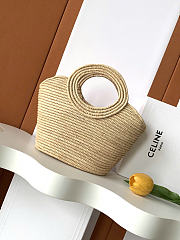 Celine Raffia woven basket bag size 21x15x10cm - 4