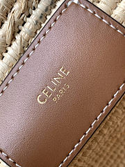 Celine Raffia woven basket bag size 21x15x10cm - 2