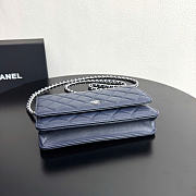 Chanel woc navy bag size 19x12x3cm - 5
