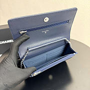 Chanel woc navy bag size 19x12x3cm - 3