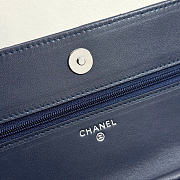Chanel woc navy bag size 19x12x3cm - 2