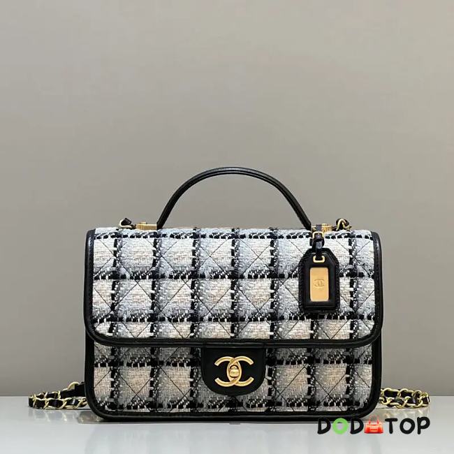 CHANEL 22K FLAP BAG WITH TOP HANDLE size 25×21.5x7cm - 1