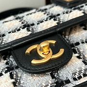 CHANEL 22K FLAP BAG WITH TOP HANDLE size 25×21.5x7cm - 4
