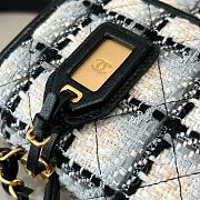 CHANEL 22K FLAP BAG WITH TOP HANDLE size 25×21.5x7cm - 3