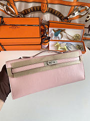 Hermes Kelly Cut pink bag size 31x13x2.5cm - 2