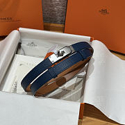 Hermes Epsom Kelly Belt navy 1.8cm - 1