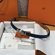 Hermes Epsom Kelly Belt navy 1.8cm - 4