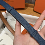 Hermes Epsom Kelly Belt navy 1.8cm - 3