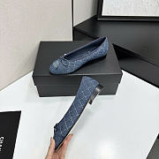Chanel denim ballet flats - 4