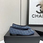 Chanel denim ballet flats - 2