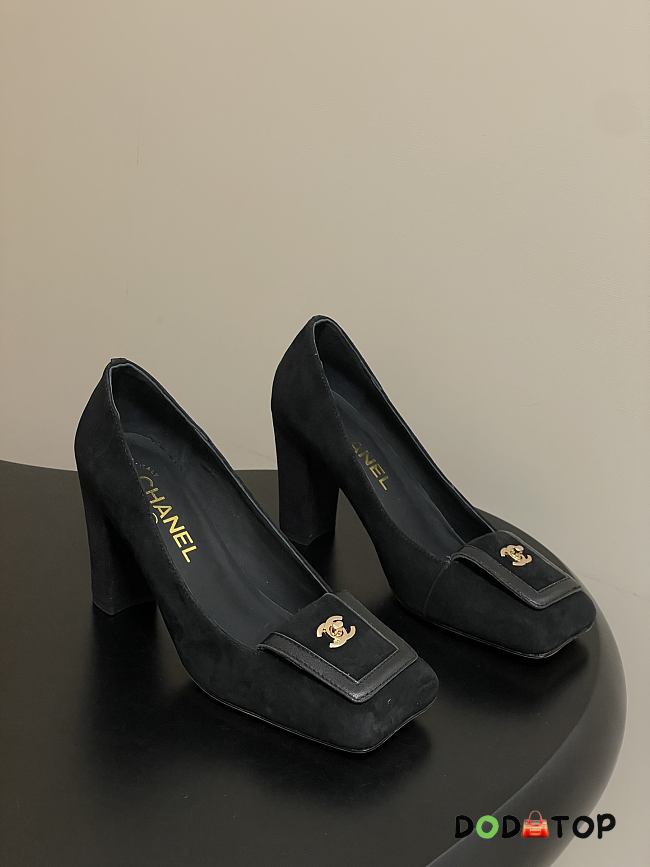 Chanel block heels 9cm -02 - 1