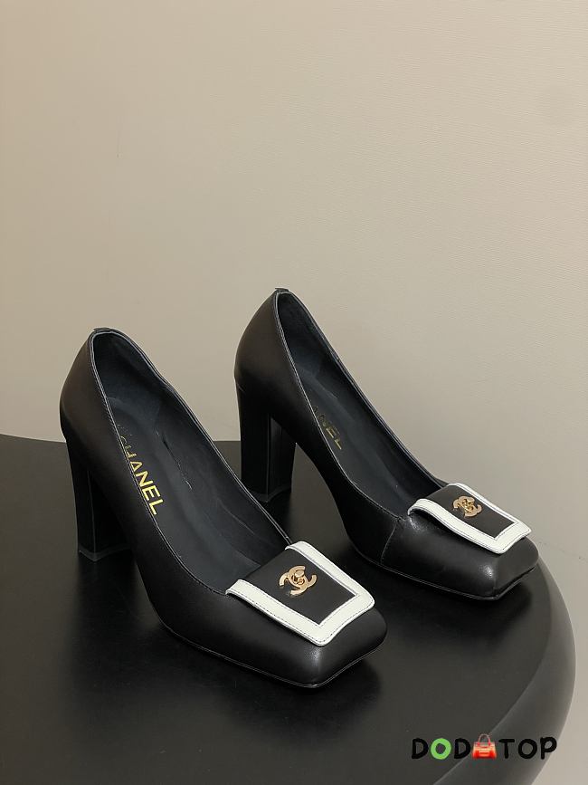 Chanel block heels 9cm -03 - 1