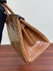 Hermes birkin crocodile Leather bag Size 30cm - 5