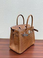 Hermes birkin crocodile Leather bag Size 30cm - 2