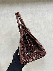 Hermes birkin crocodile Leather bag Size 25cm - 5