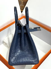 Hermes birkin crocodile Leather bag Size 25cm - AA - 6