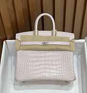 Hermes birkin crocodile Leather bag Size 25cm - AB - 2