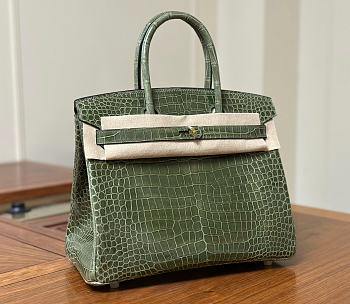 Hermes birkin crocodile Leather bag Size 30cm - AA