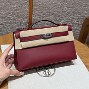 Hermes Kelly Pochette Swift mini bag size 22x12x7cm - 1
