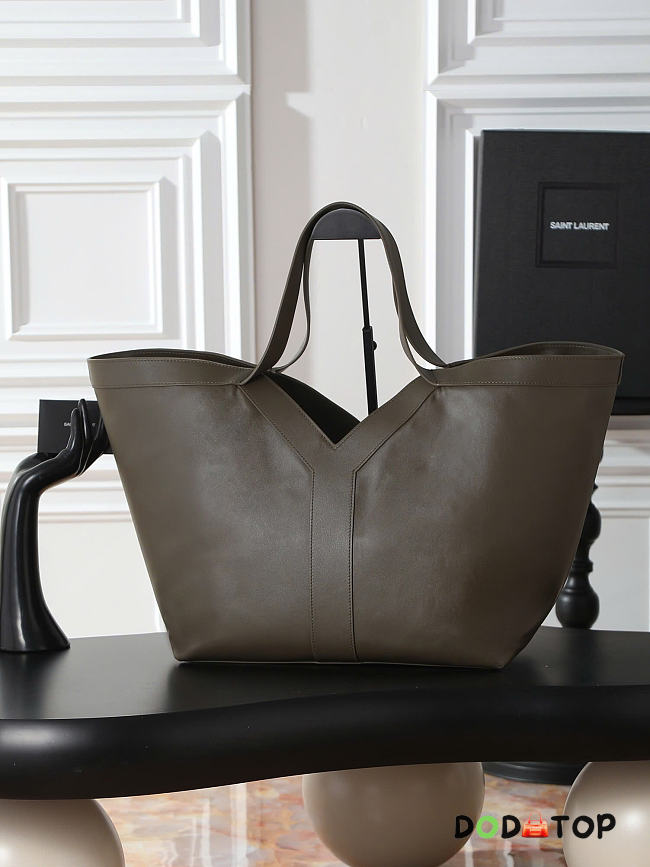 YSL large bag olive color size 38-50×33×16cm - 1