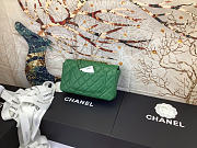 Chanel flap bag green size 20cm - 3