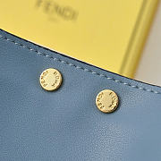 Fendi peekaboo blue bag size 35x25cm - 3
