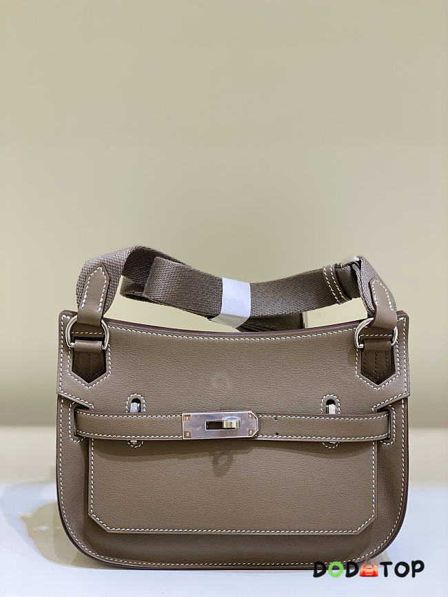 Hermes Jypsiere mini bag silver hardware Swift leather size 23x17x5 cm - 1