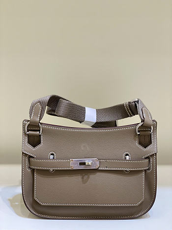 Hermes Jypsiere mini bag silver hardware Swift leather size 23x17x5 cm