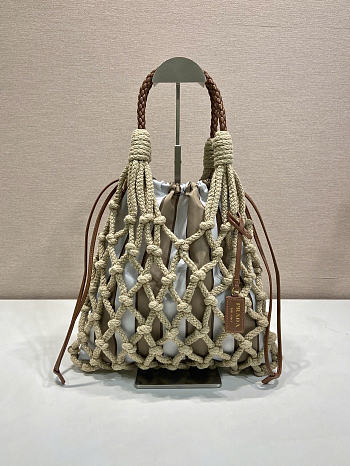 Prada medium Noué tote bag size 30x37cm
