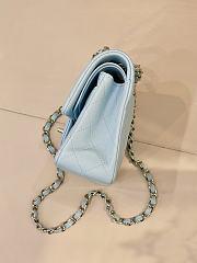 Chanel flap bag blue silver hardware size 25cm - 6