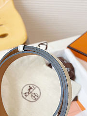 Hermes Epsom Kelly Belt Etoupe 1.8mm - 2