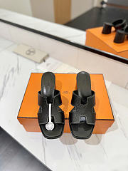 Hermes sandals black - 7cm - 4
