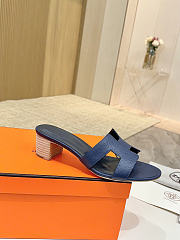 Hermes sandals navy - 4.5cm - 2