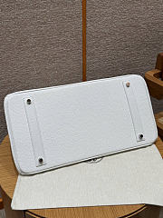 Hermes birkin white togo leather shouder bag size 42x21x18cm - 5
