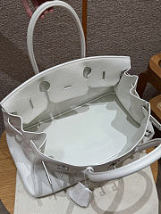 Hermes birkin white togo leather shouder bag size 42x21x18cm - 3